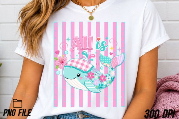 All is Whale Preppy PNG: A Fresh Take on Coastal Creativity