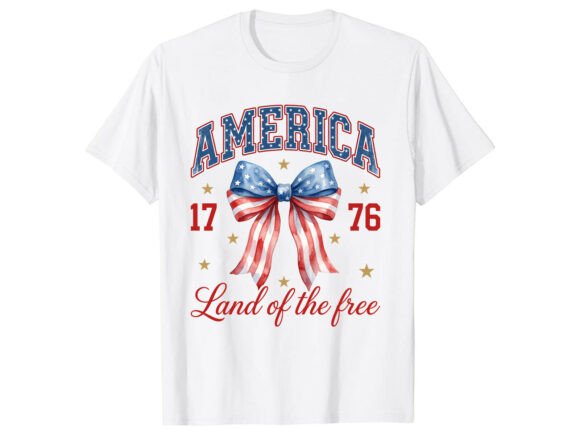 America Land Free 4th of July T-Shirt: Designing with Patriotism