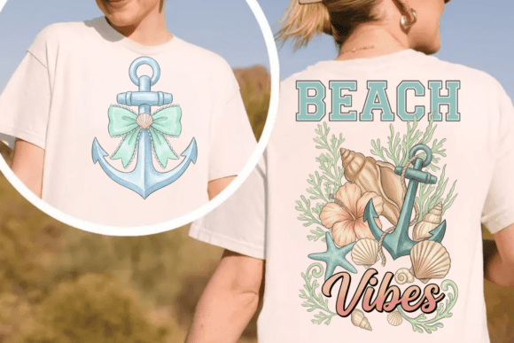 Beach Vibes Shirt PNG: Your Go-To Summer Back Front Design