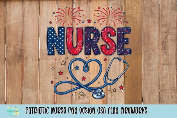 Celebrate Nurses with a Striking Patriotic PNG Design