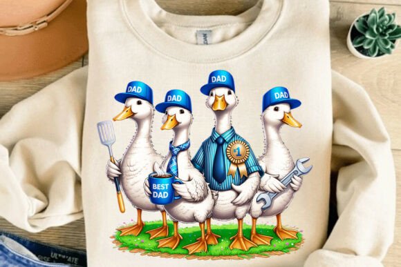 Funny Goose Dad Squad PNG: A Quirky Addition to Your Design Toolkit