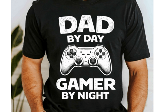 Funny Night Gamer Dad Shirt PNG: The Perfect Design for Dual Lives