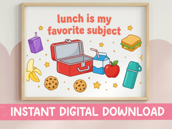 Lunch is My Favorite Subject School SVG: A Playful Design Asset
