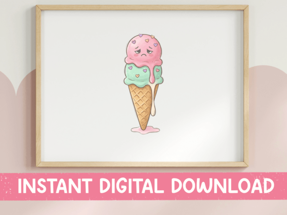 The Sweet Appeal of a Kawaii Ice Cream Cone Design
