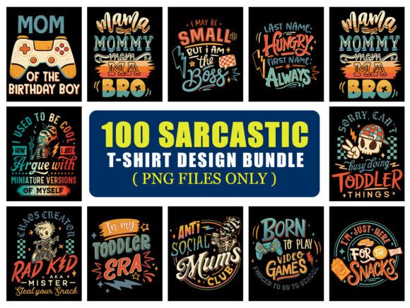 Unlock Witty Designs with This Sarcastic PNG Bundle